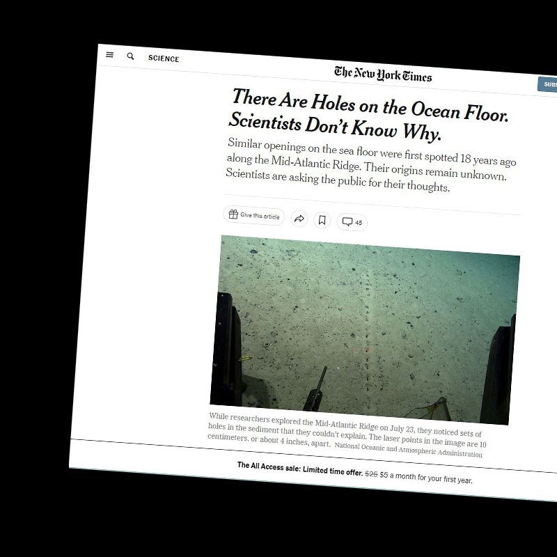 Screenshots of NOAA Ocean Exploration in the news