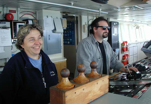 Chief Mate Mitzie Crane and Ed “Catfish” Popowitz