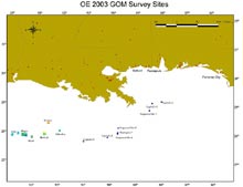 Outer continental shelf banks in the northwestern Gulf of Mexico