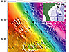 Bathymetric location map of the Blake Ridge study area