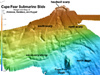 Map of the Cape Fear slide.