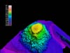 Multibeam image of Denson Seamount looking approximately NW.