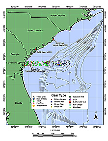 Estuaries to the Abyss expedition map