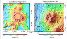 A comparision of Crater Lake and West Rota calderas.