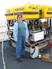 Mary Grady and the ROV Hercules