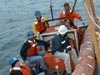 Ronald H. Brown launch being recovered.