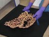 Lance Arnold assists with coral specimens.