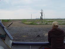 The view of Port Fourchon, Louisiana, from our dockage.