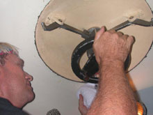 A key part of every dive: carefully closing the hatch before the sub goes in the water.