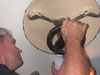 A key part of every dive: carefully closing the hatch before the sub goes in the water.