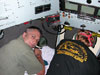 Pilot Terry Kerby (right) and observer Cornel de Ronde (left) look out the viewports during a dive in the Pisces V.