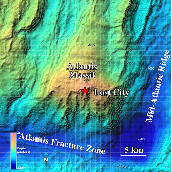 Map of Atlantis Massif