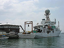 Ronald H. Brown in port at Woods Hole, MA