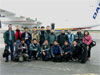 The International contingent of researchers prepare to board the DHC-7 for King George Island.