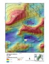 This map shows the two peaks on the northeast end of Davidson Seamount that we explored on Day 5.