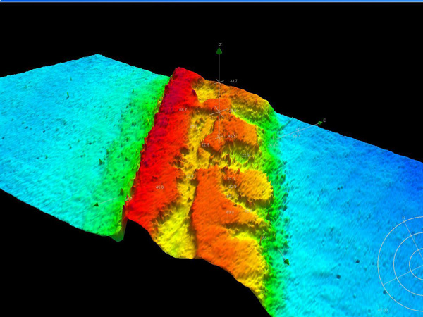 A portion of the shelf-edge reef, at about 180 ft depth, included within the proposed Edisto Marine Protected Area off South Carolina