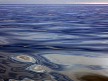 On the morning of September 16, the water surface looked like liquid metal, and was so smooth to be classified a 'Beaufort 1' on the 1-12 scale describing the sea state. On such days, and especially when the sky is clear, sighting marine mammals is easiest for marine mammal observers like Sue Moore.