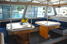 The cabin of the Endurance before the expedition team installed its equipment. 