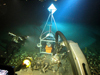 Eye-in-the-Sea being positioned in a Brine Pool in the Gulf of Mexico.