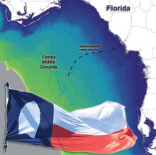 Map of Florida Middle Grounds