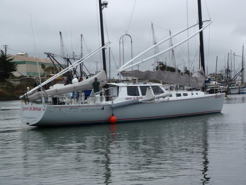 The Derek M. Baylis heads to sea for the transit to Fort Bragg.