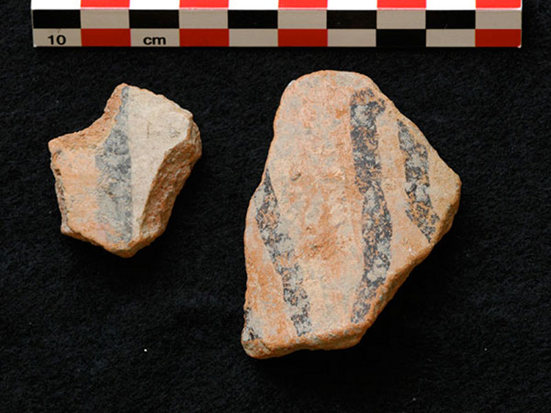 A close-up of two of Balantun sherds.