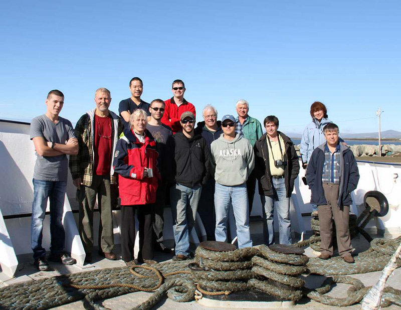 The RUSALCA Wranglers mooring recovery team.