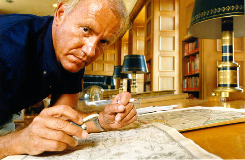 John de Bry in the Map Room of the Bibliothèque nationale de France in Paris.