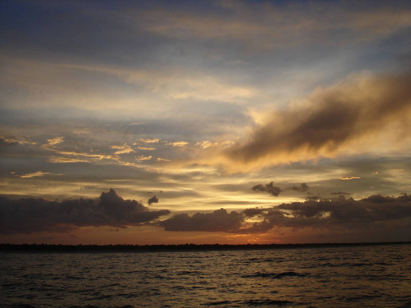 We are treated to a beautiful sunset as we impatiently await the calm seas that will come with dawn, so that we can dive on our possible shipwreck!