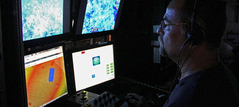 Lance Horn in the pilot seat.