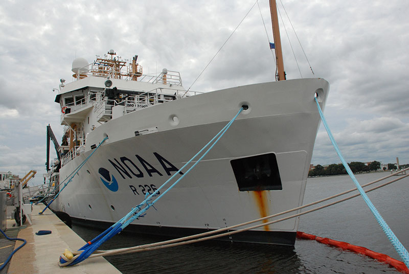 NOAA Ship Pisces waits out Hurricane Irma at the NOAA Marine Operations Center - Atlantic (MOC-A) in Norfolk, Virginia.