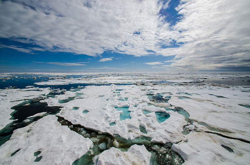 The beautifully dramatic landscape of the ice-covered Arctic will be the backdrop for the mission.