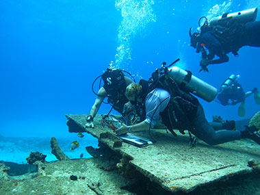 Measuring Corrosion on Shoan Maru