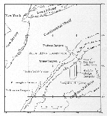 Map of sewage sludge dump site