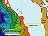 Pioneer Seamount map depicting submarine cable