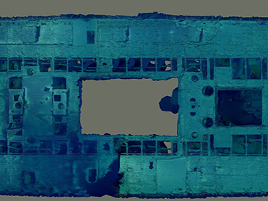 USS <i>Baltimore</i> (C-3) Plan View of the Midships Section