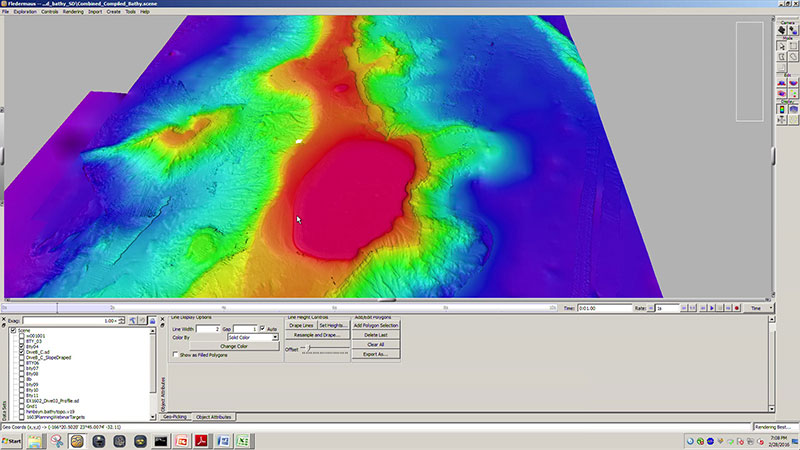 Bathymetric chart of French Frigate Shoals.