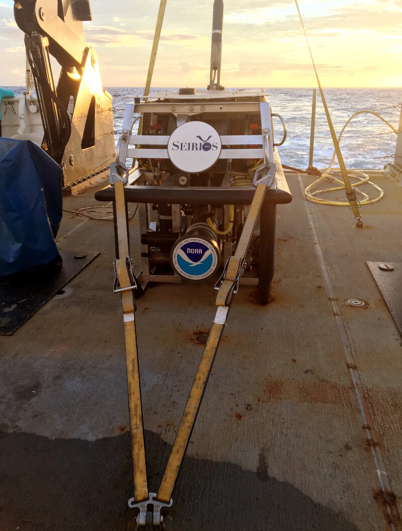 ROV Seirios, the other half of the NOAA Ship Okeanos Explorer dual-body system.