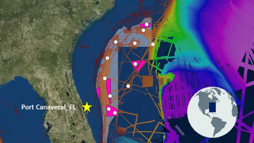 Priority operating areas for the expedition.