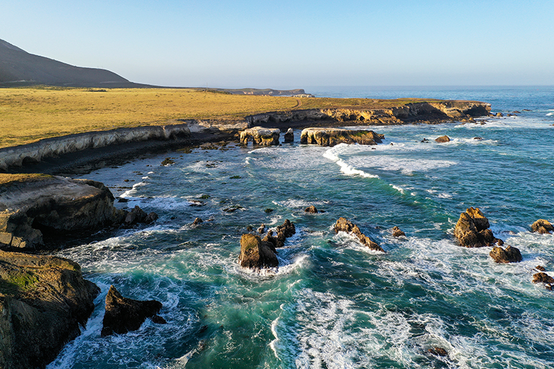 A view of the proposed Chumash Heritage National Marine Sanctuary near Montaña de Oro State Park in San Luis Obispo County, California.